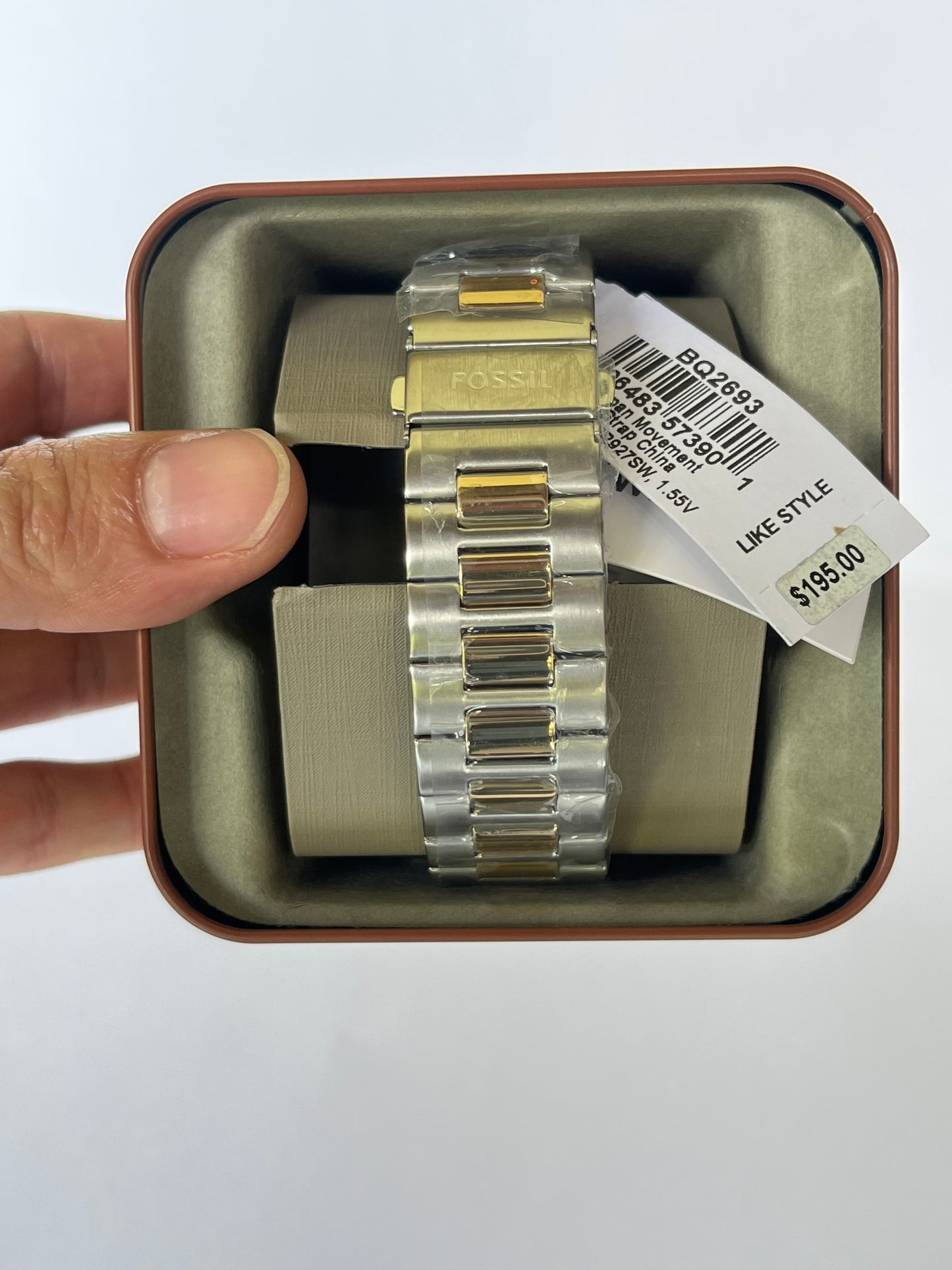 Reloj de caballero Fossil multifunción de acero inoxidable de dos tonos Sullivan