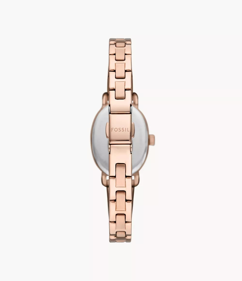 Reloj de dama Fossil Penny de acero inoxidable en tono oro rosa