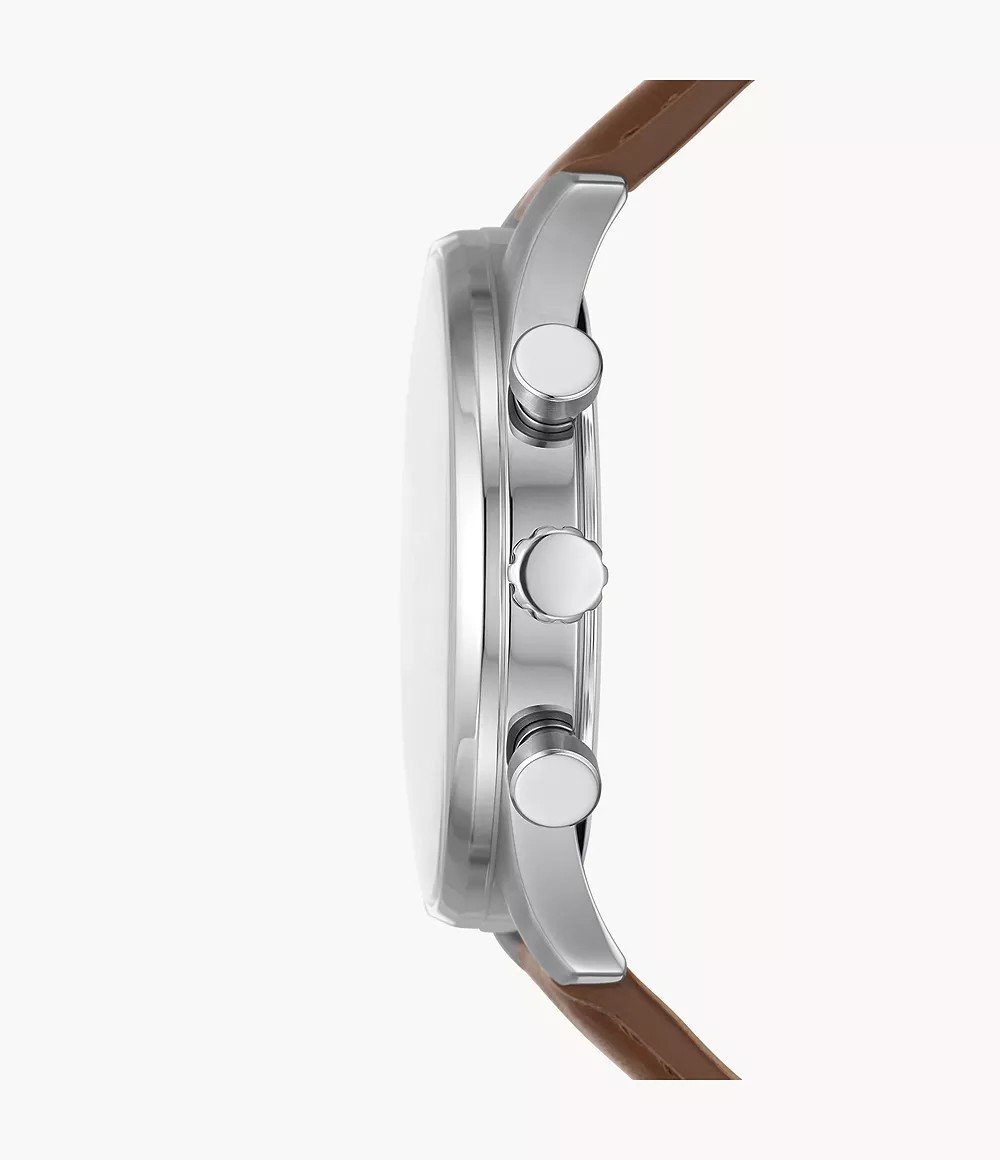 Reloj de caballero Fossil de cuero Sullivan Multifunction Brown LiteHide™