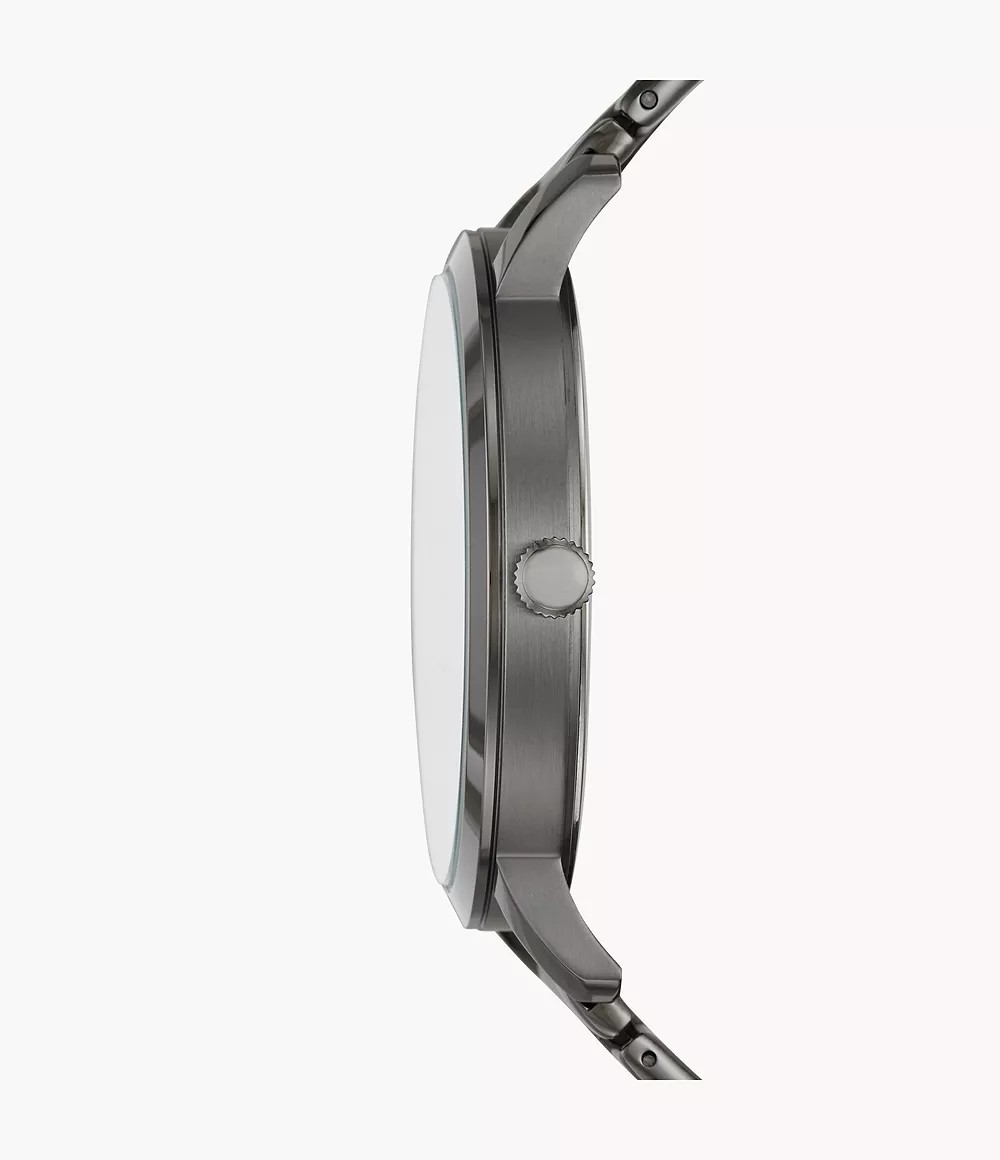 Reloj de caballero Fossil Lux Luther de acero inoxidable ahumado