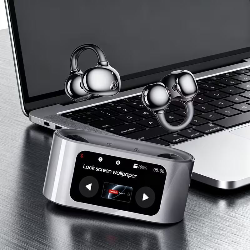 Audífonos Inalámbricos Open-Ear con Pantalla Táctil – Tecnología y Comodidad Total