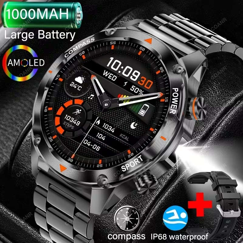 Smartwatch Pantalla: 1.46” AMOLED (alta definición) y Batería de Larga Duración