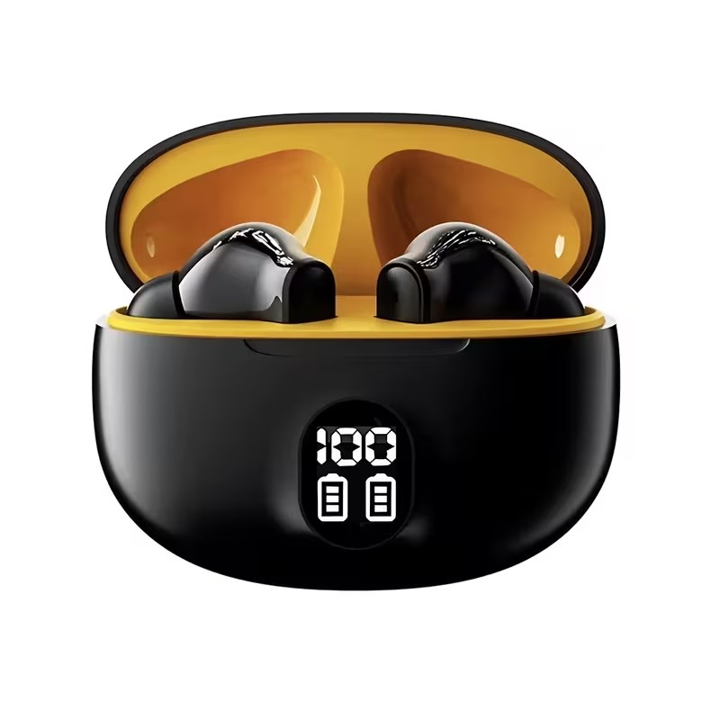 Audífonos Inalámbricos TWS con Pantalla de Batería – Sonido Potente y Diseño Moderno