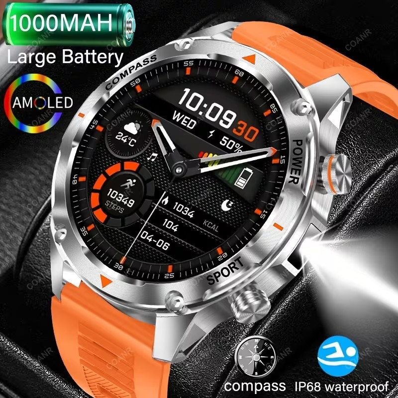 Smartwatch Pantalla: 1.46” AMOLED (alta definición) y Batería de Larga Duración