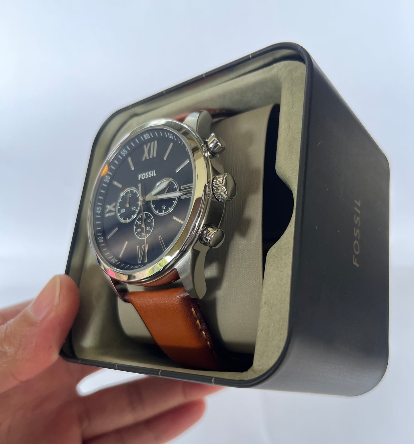 Reloj de caballero Fossil Flynn Cronógrafo de Cuero Marrón