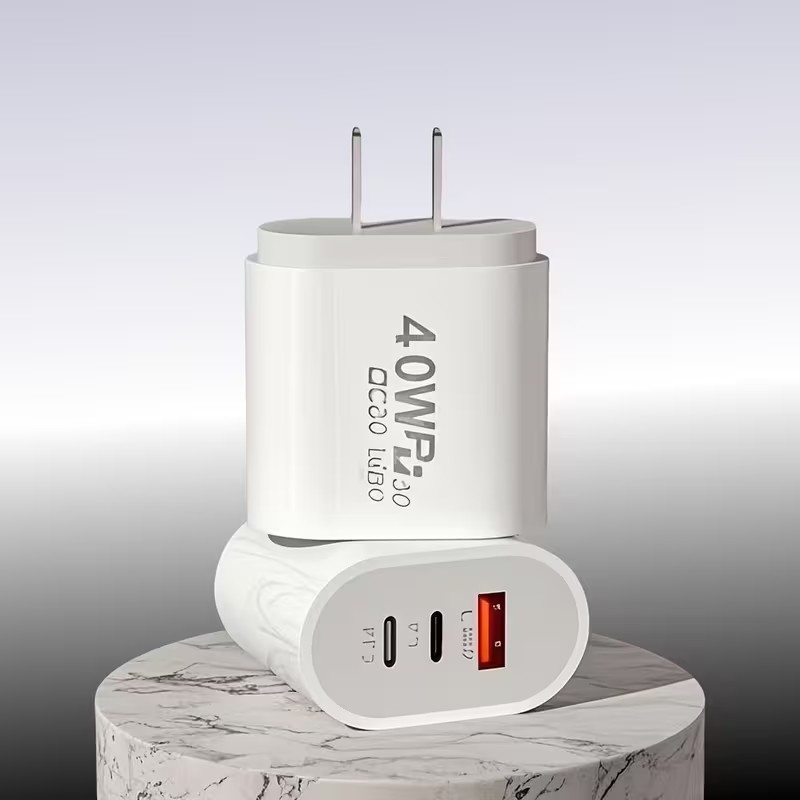 Cargador Rápido 40W Tipo C – Carga Múltiple para iPhone y Android