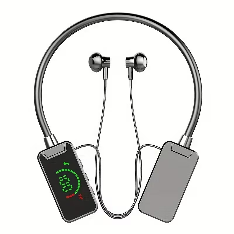 Audífonos Inalámbricos con Diadema y Pantalla LCD – Sonido Potente y Máxima Comodidad