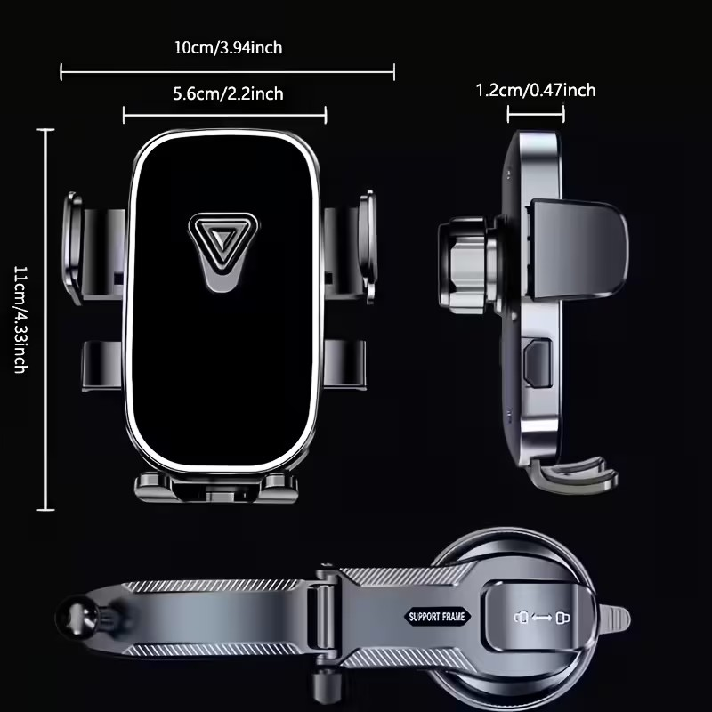 Soporte para Celular de Carro 360° con Ventosa – Firme, Ajustable y Seguro