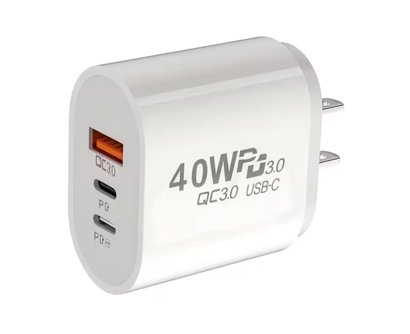 Cargador Rápido 40W Tipo C – Carga Múltiple para iPhone y Android