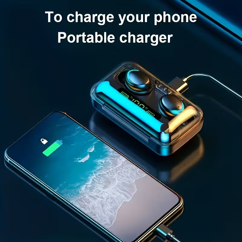 Audífonos Inalámbricos F9 con Pantalla y Batería de Larga Duración