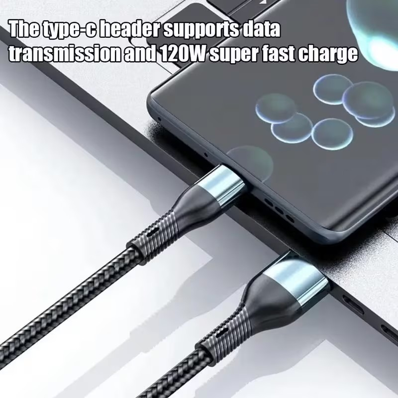 Cable 3 en 1 Carga Rápida – Compatible con iPhone, Android y más