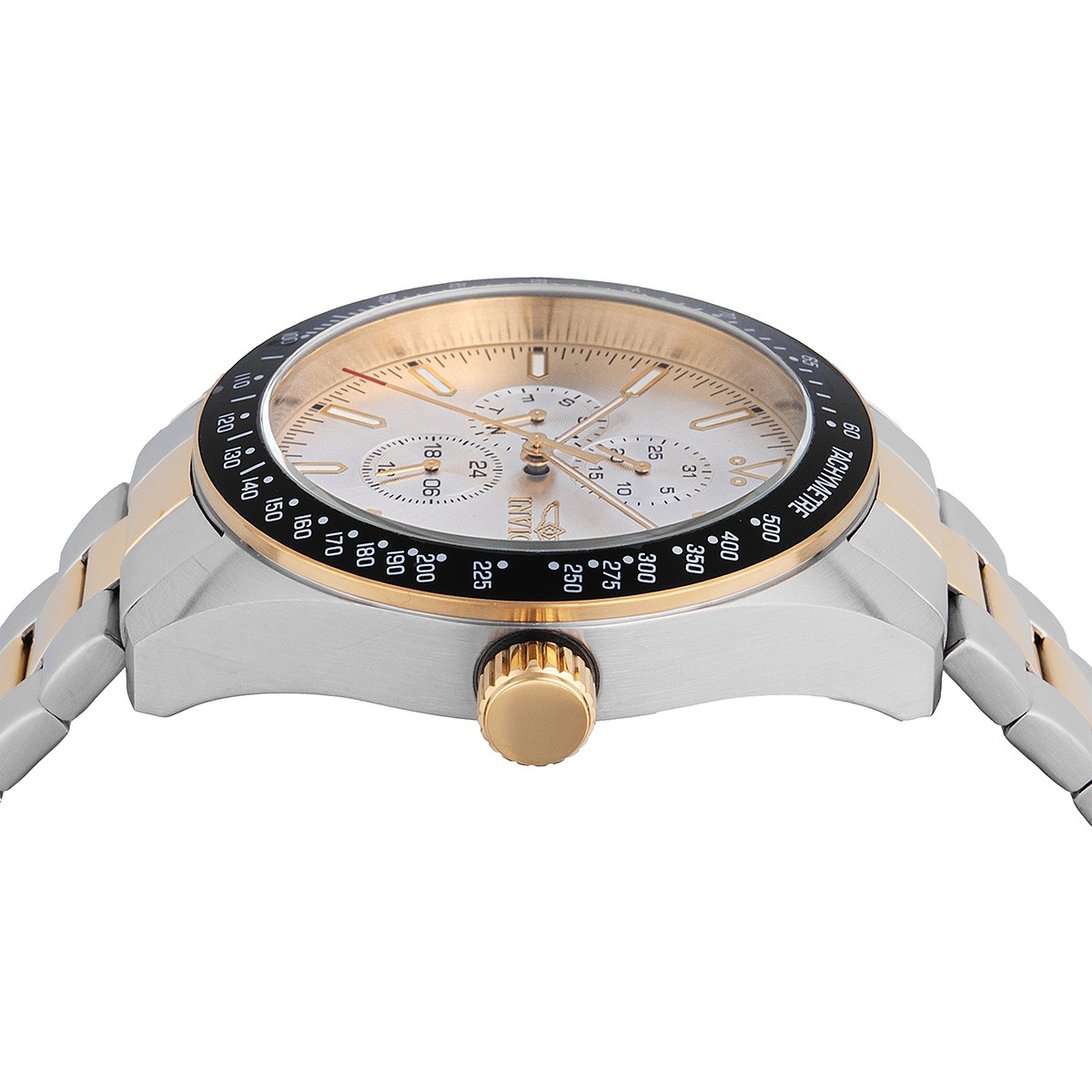 Reloj de caballero Invicta Aviator Storm - 45mm, oro - plata, acero (48861)