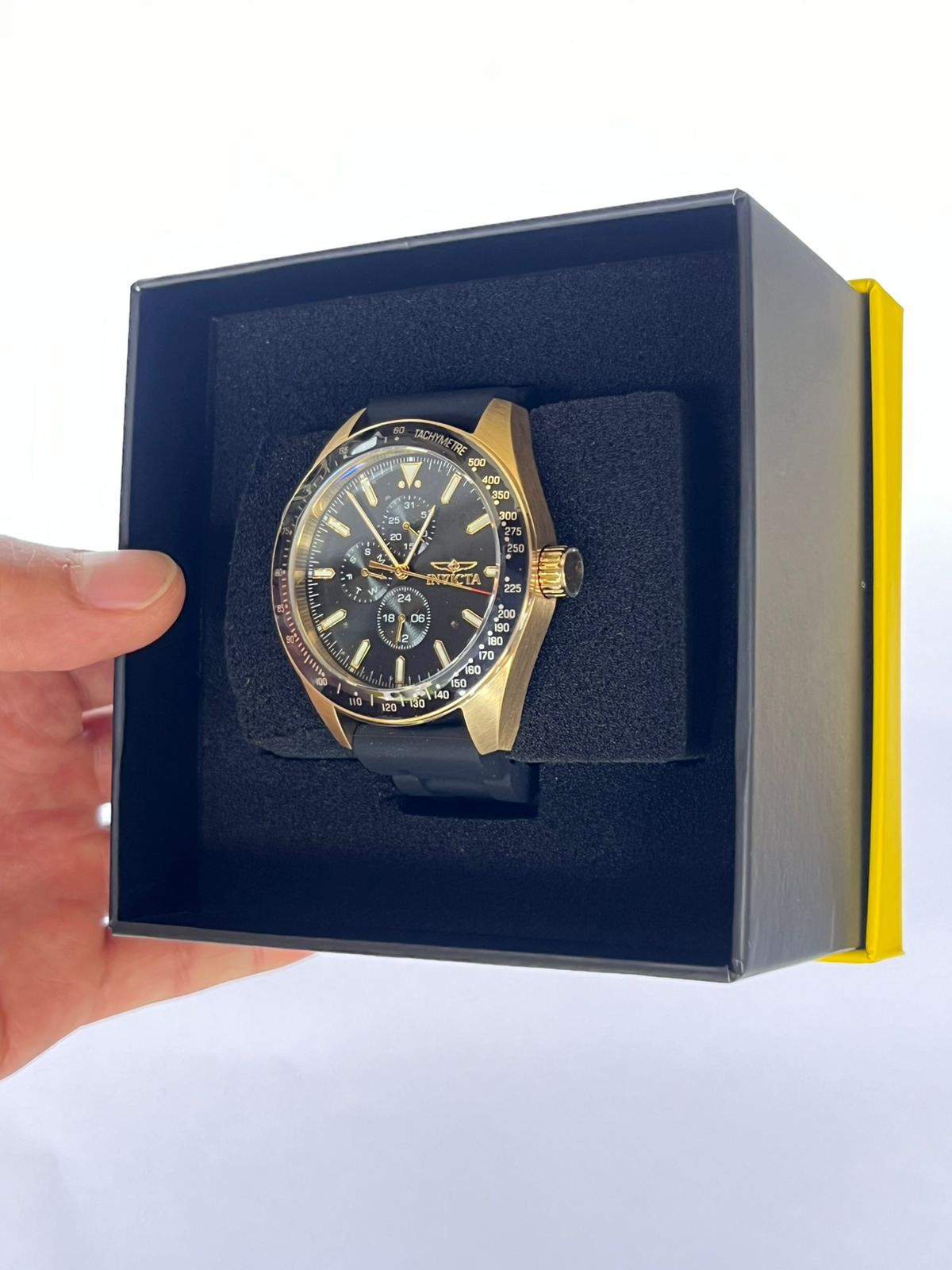 Reloj de caballero Invicta Aviator Nomad - 45mm, negro (38404)