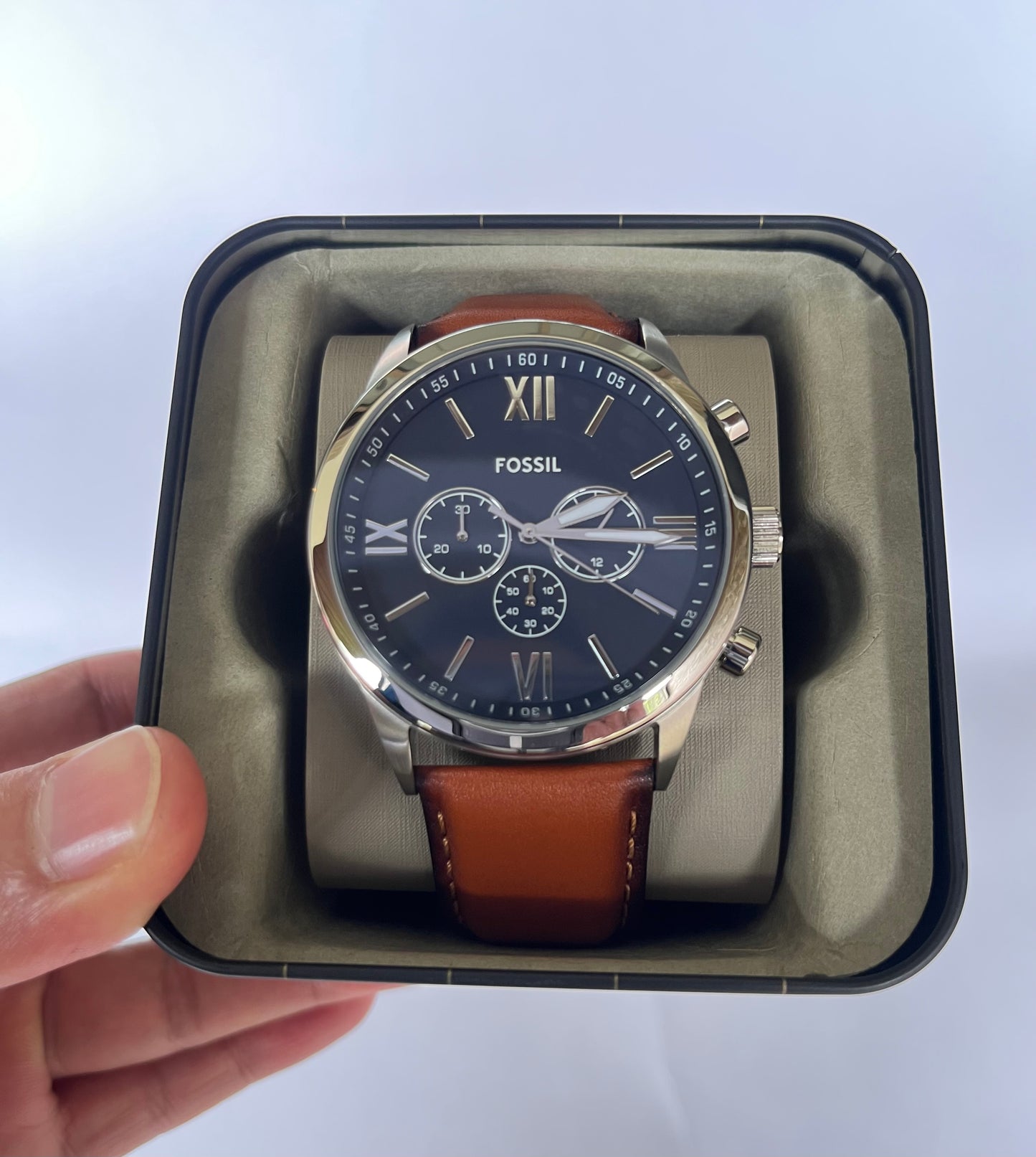 Reloj de caballero Fossil Flynn Cronógrafo de Cuero Marrón