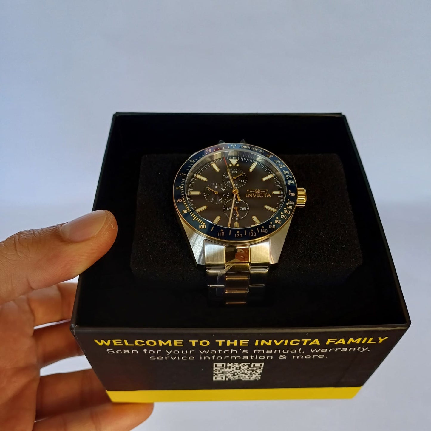 Reloj de caballero Invicta Aviator Storm - 45mm, acero, oro (39076)