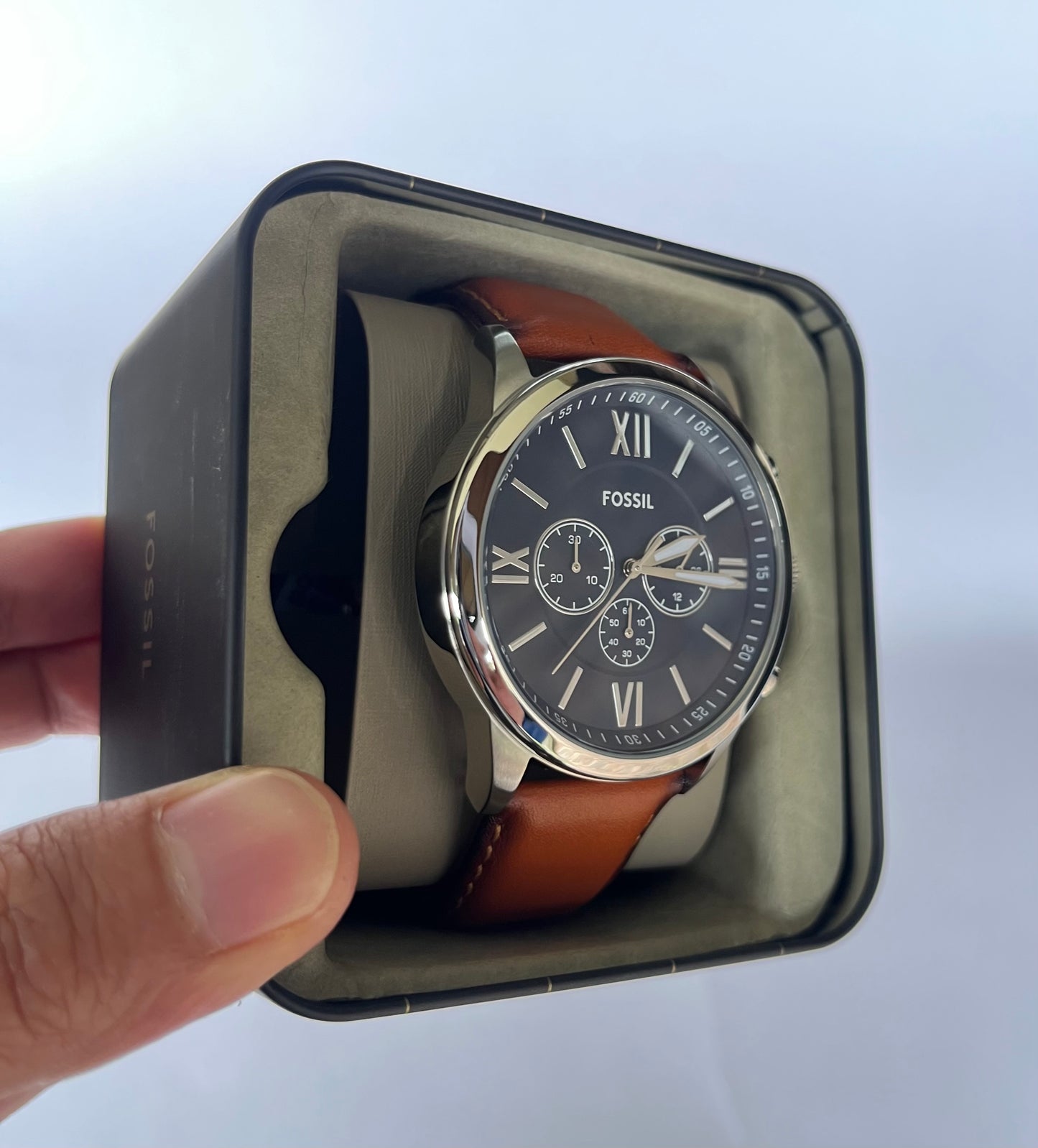 Reloj de caballero Fossil Flynn Cronógrafo de Cuero Marrón