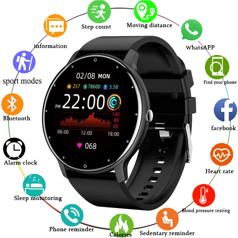 Smartwatch Pantalla Completa Táctil – Llamadas BT + IP68
