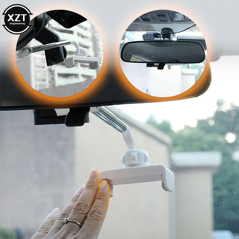 Soporte de Teléfono para Espejo Retrovisor – Soporte Universal para Celular y GPS (Negro)