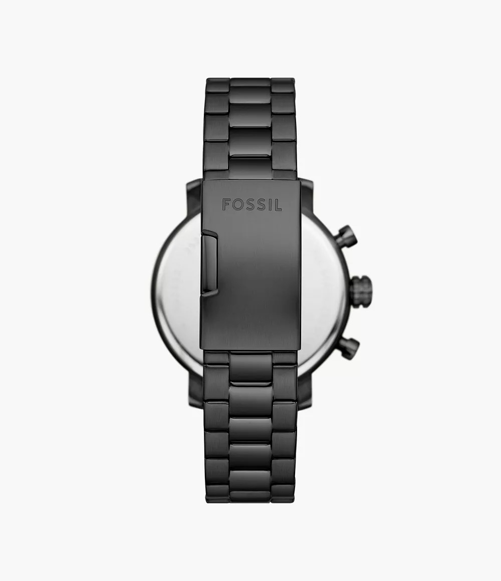 Reloj de caballero Fossil multifunción de acero inoxidable negro Rhett