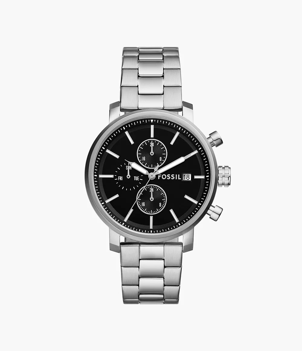Reloj de caballero Fossil multifunción Rhett de acero inoxidable