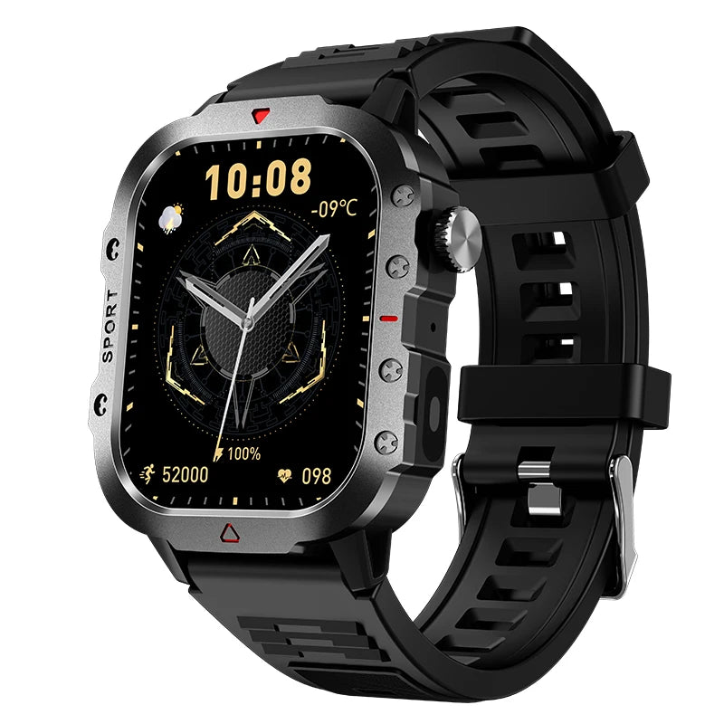 Reloj Inteligente 2.01” para Exteriores 2026 – Fitness, Linterna y Llamadas Bluetooth (Android / iOS)