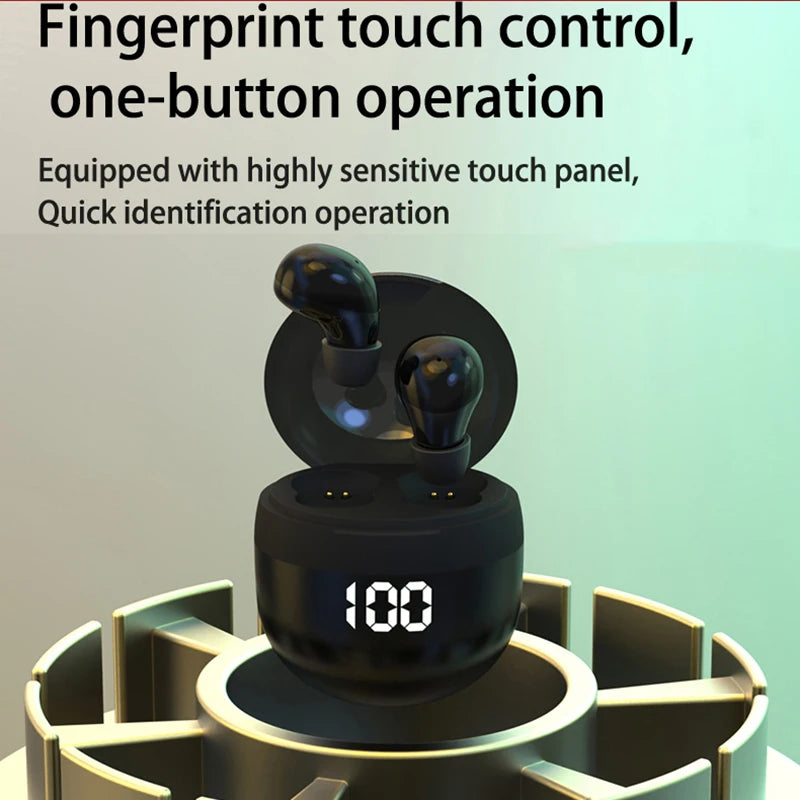 Mini Auriculares Invisibles TWS Bluetooth 5.3 – Intrauditivos HiFi con Reducción de Ruido