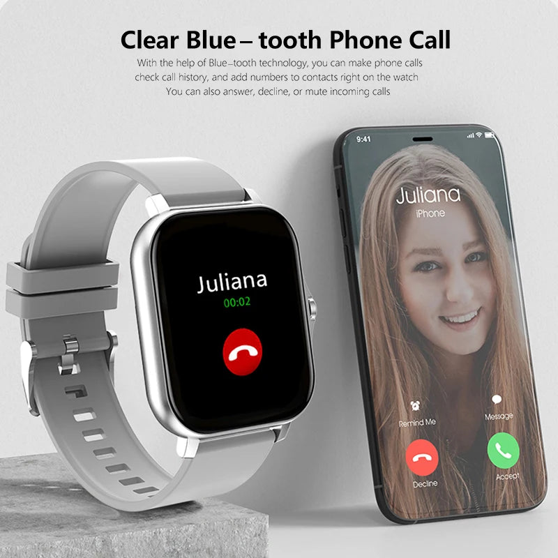Smartwatch Elegante – Llamadas Bluetooth y Control de Música