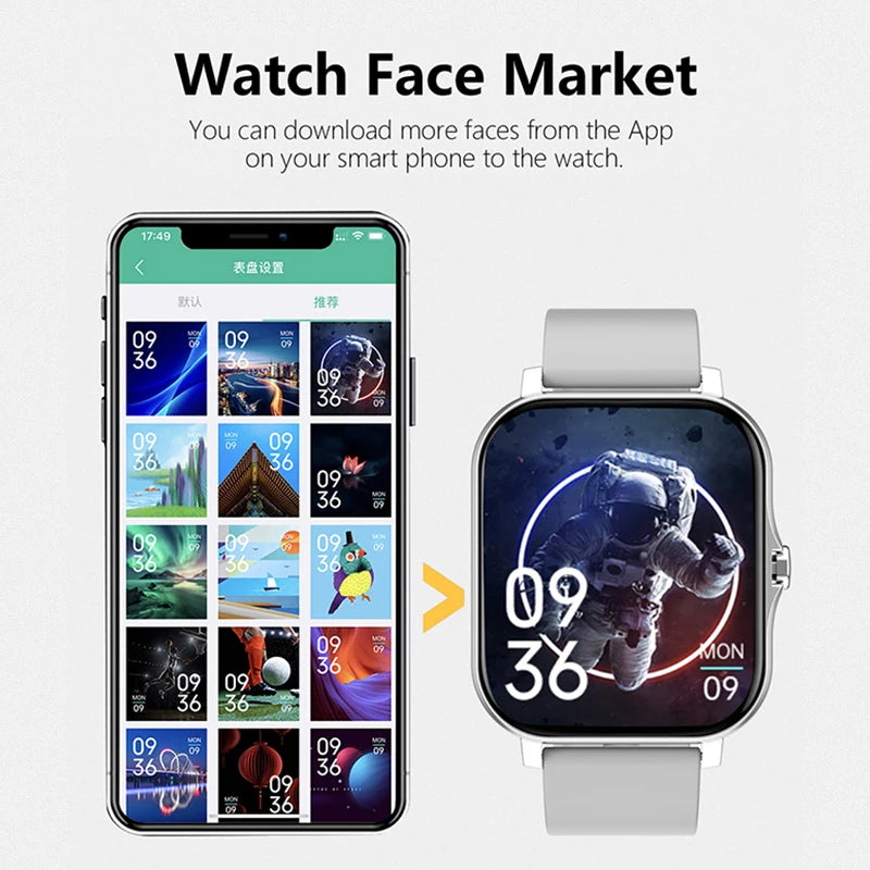 Smartwatch Elegante – Llamadas Bluetooth y Control de Música