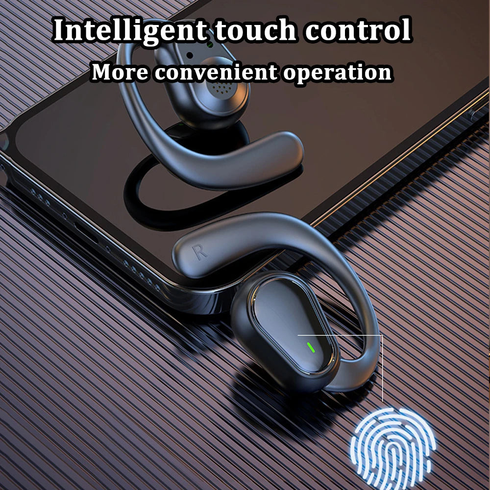 Audífonos KEBIDUMEI Bluetooth 5.3 con Gancho para la Oreja – Oreja Abierta, Estéreo y Reducción de Ruido