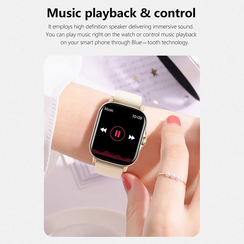 Smartwatch Elegante – Llamadas Bluetooth y Control de Música