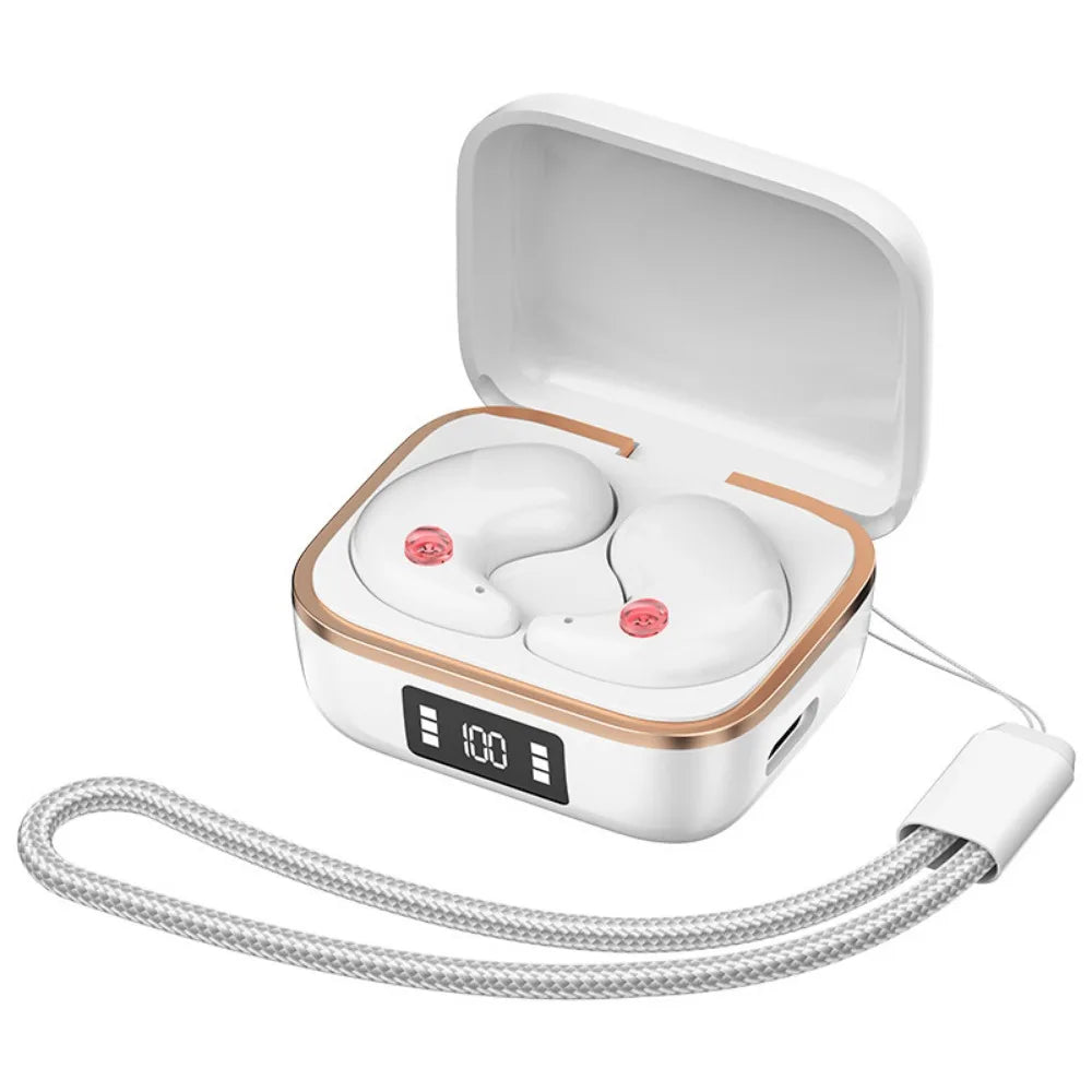Prácticos Auriculares Bluetooth 5.3 Estéreo HiFi con Reducción de Ruido – Ideales para Dormir y Oficina