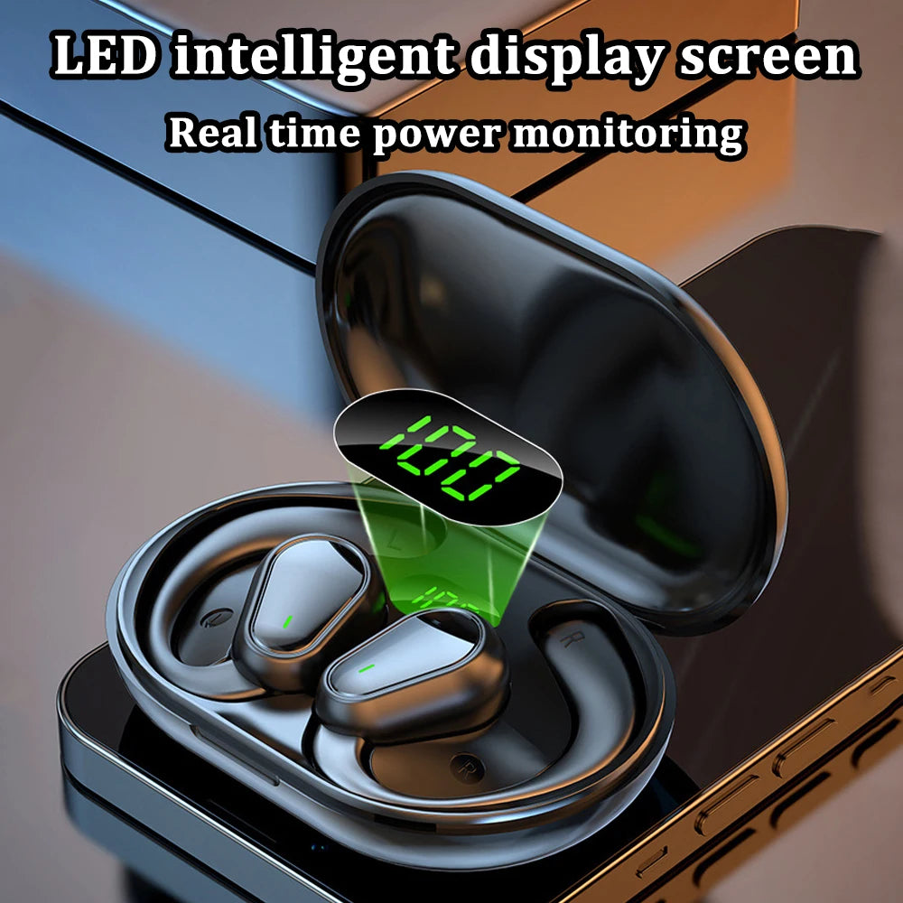 Audífonos KEBIDUMEI Bluetooth 5.3 con Gancho para la Oreja – Oreja Abierta, Estéreo y Reducción de Ruido