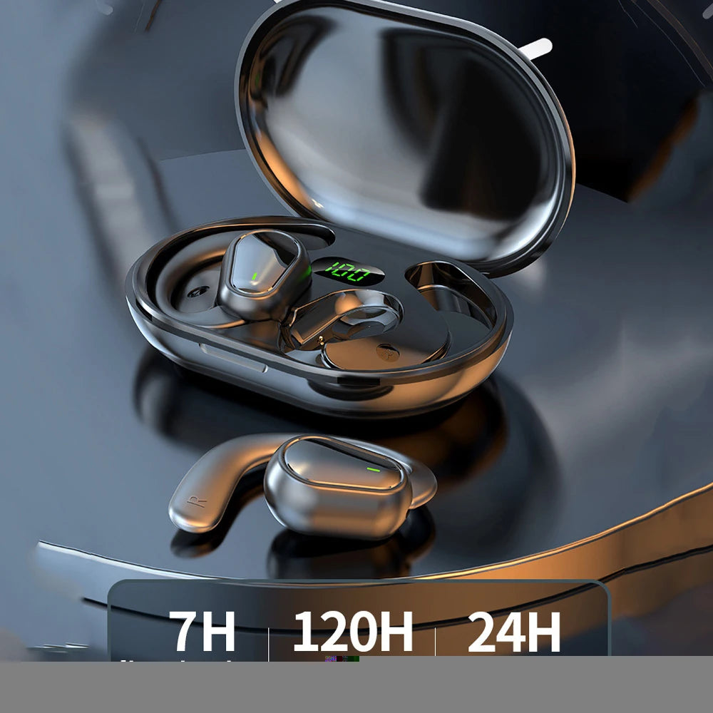 Audífonos KEBIDUMEI Bluetooth 5.3 con Gancho para la Oreja – Oreja Abierta, Estéreo y Reducción de Ruido