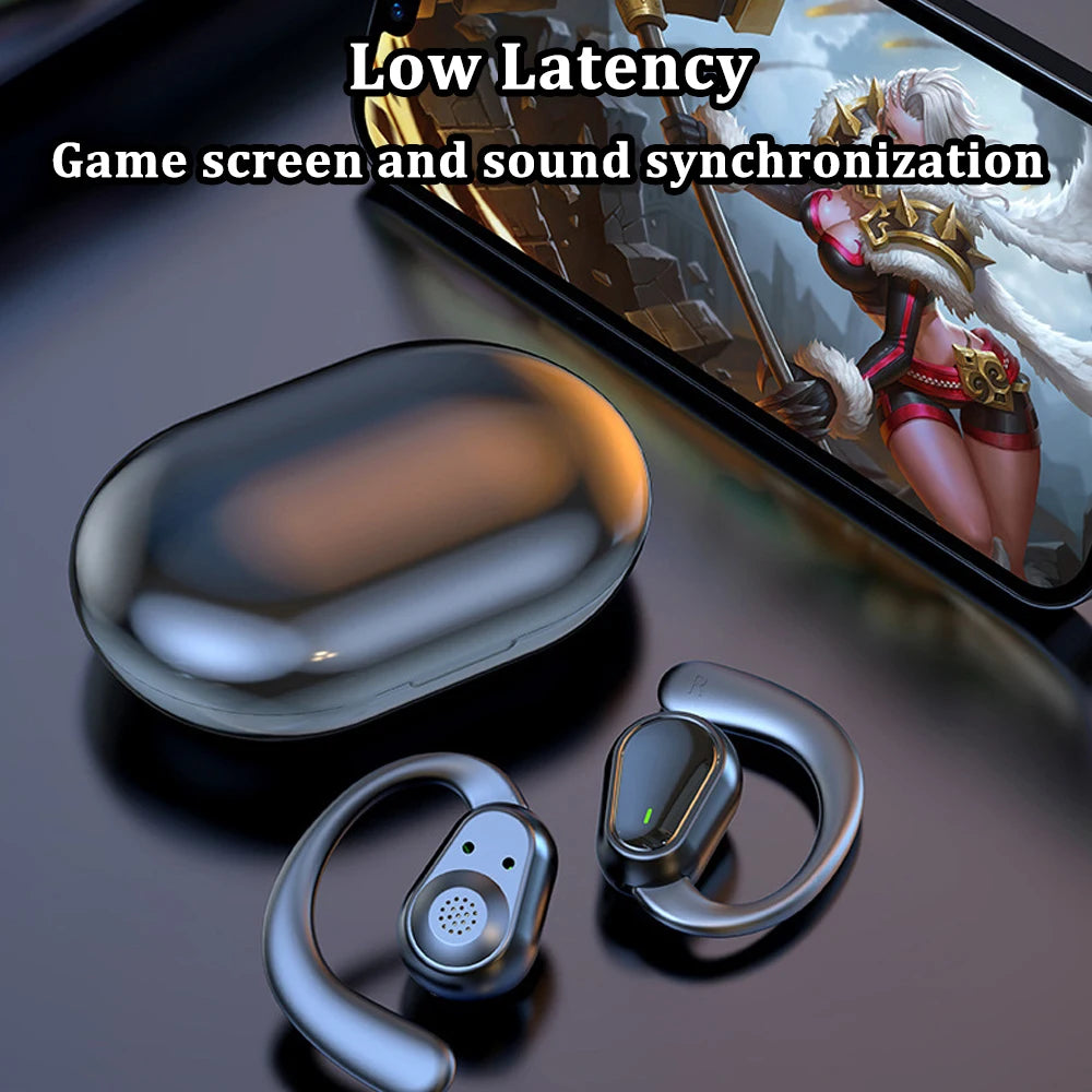 Audífonos KEBIDUMEI Bluetooth 5.3 con Gancho para la Oreja – Oreja Abierta, Estéreo y Reducción de Ruido