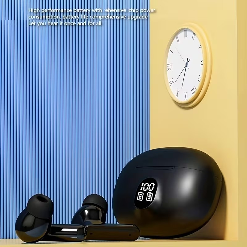Audífonos Inalámbricos TWS con Pantalla de Batería – Sonido Potente y Diseño Moderno