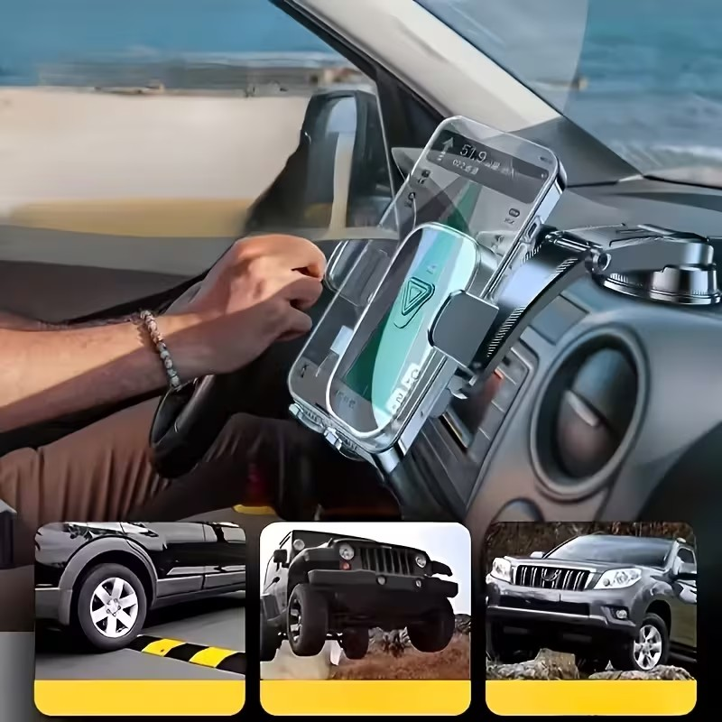 Soporte para Celular de Carro 360° con Ventosa – Firme, Ajustable y Seguro