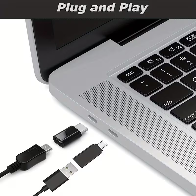 Kit de Adaptadores USB a USB-C (4 en 1) – Conecta Todo Fácil