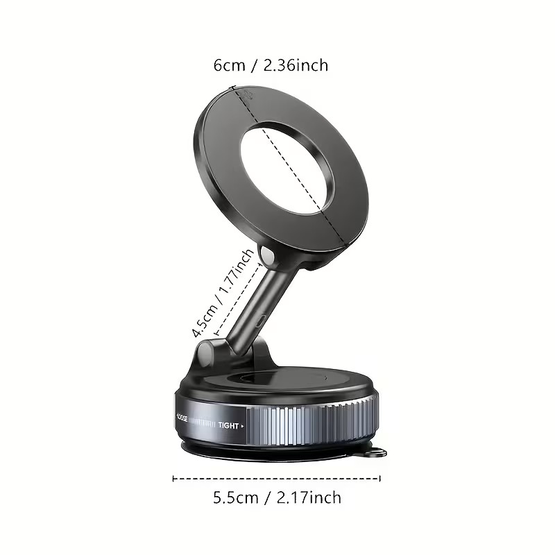 Soporte Magnético para Celular 360° – Fijación Súper Fuerte y Uso en Cualquier Lugar
