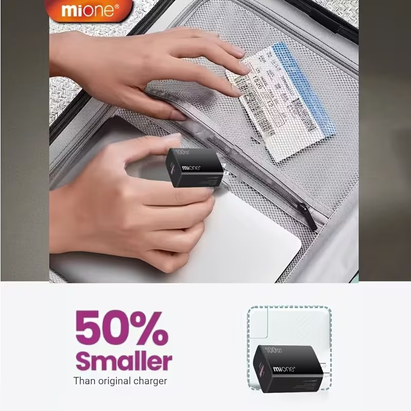 Cargador Súper Rápido 100W + Cable 120W – Doble Puerto para iPhone y Android