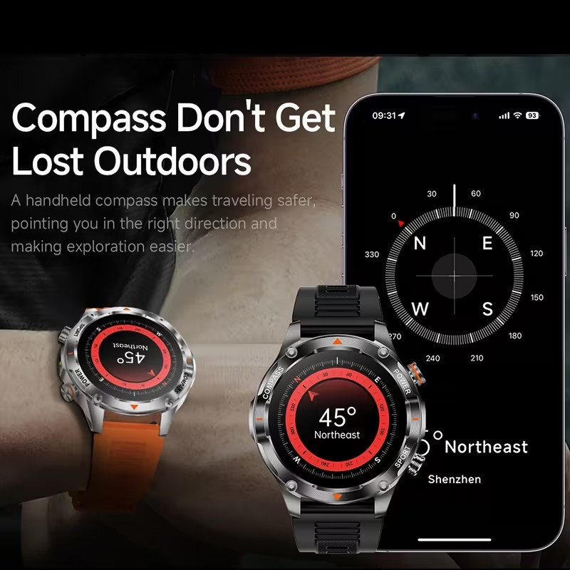 Smartwatch Pantalla: 1.46” AMOLED (alta definición) y Batería de Larga Duración
