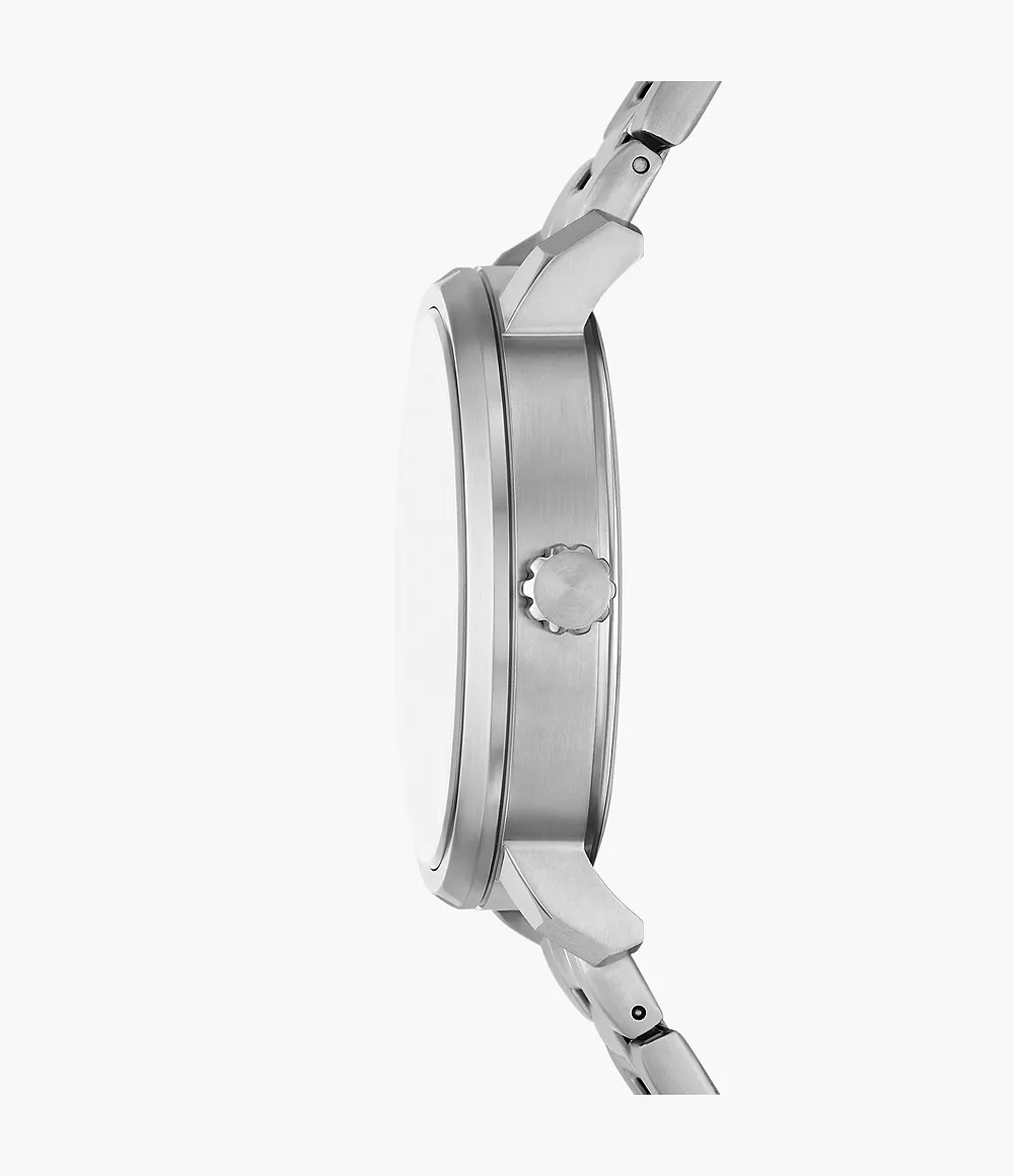 Reloj de caballero Fossil Moonphase Rhett multifunción de acero inoxidable