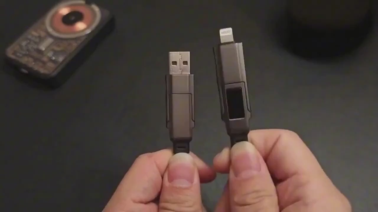 Cable 4 en 1 Carga Rápida 100W con Pantalla Digital