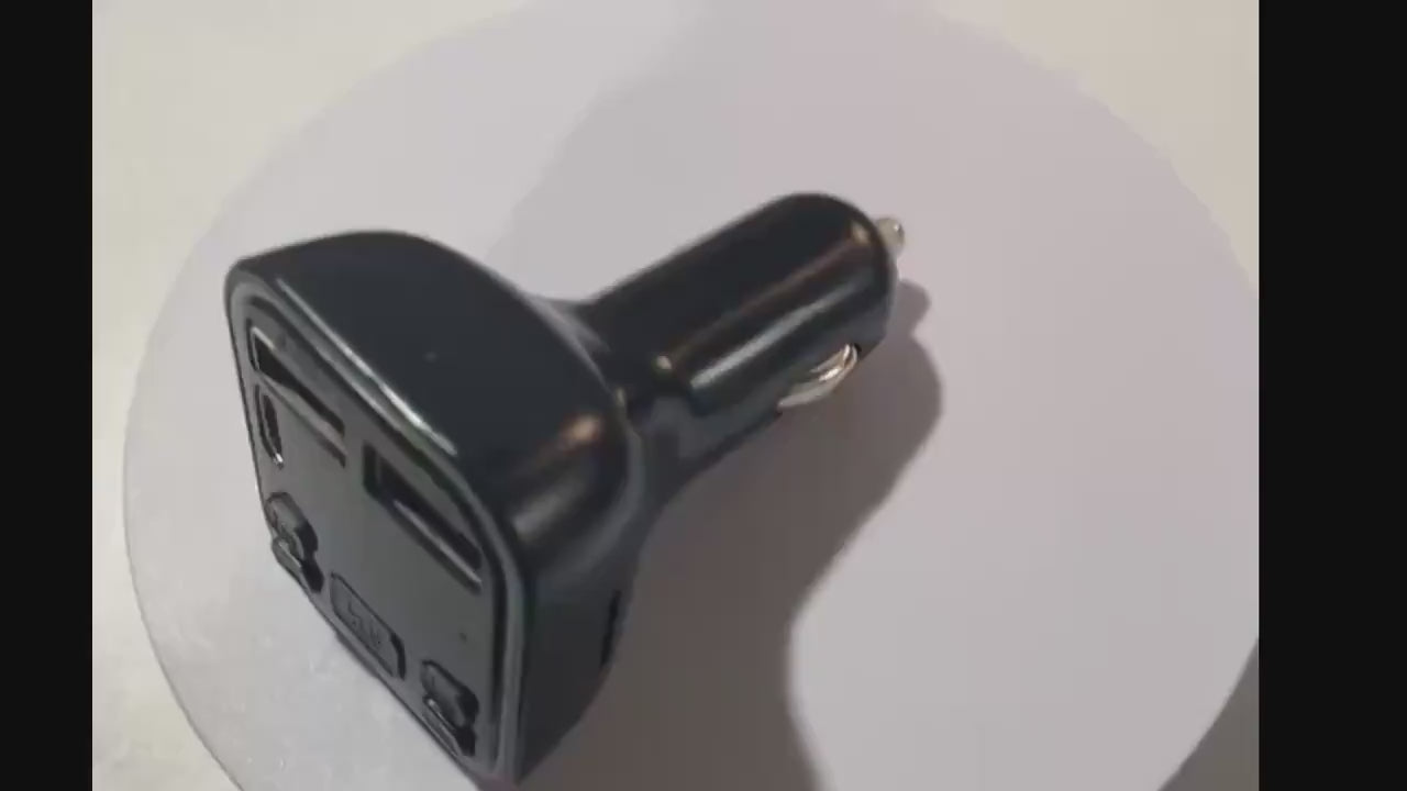 Cargador para Auto con Bluetooth, FM y Carga Rápida – Música, Llamadas y Energía en un Solo Dispositivo