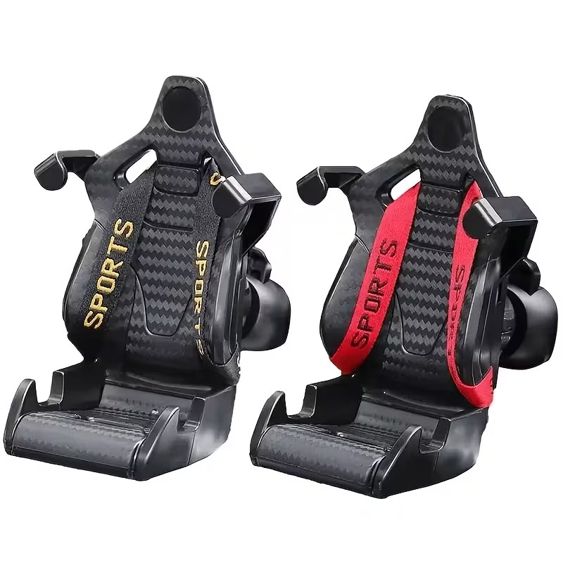 Soporte para Celular de Carro Tipo Racing – Estable, Ajustable y Seguro