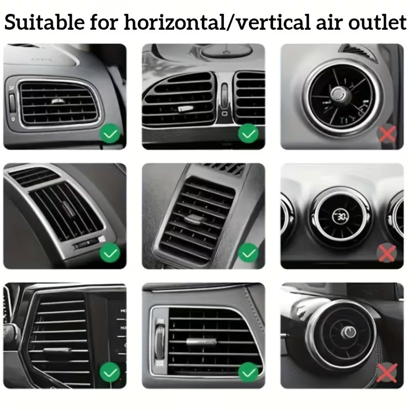 Soporte para Celular de Carro con Clip de Rejilla