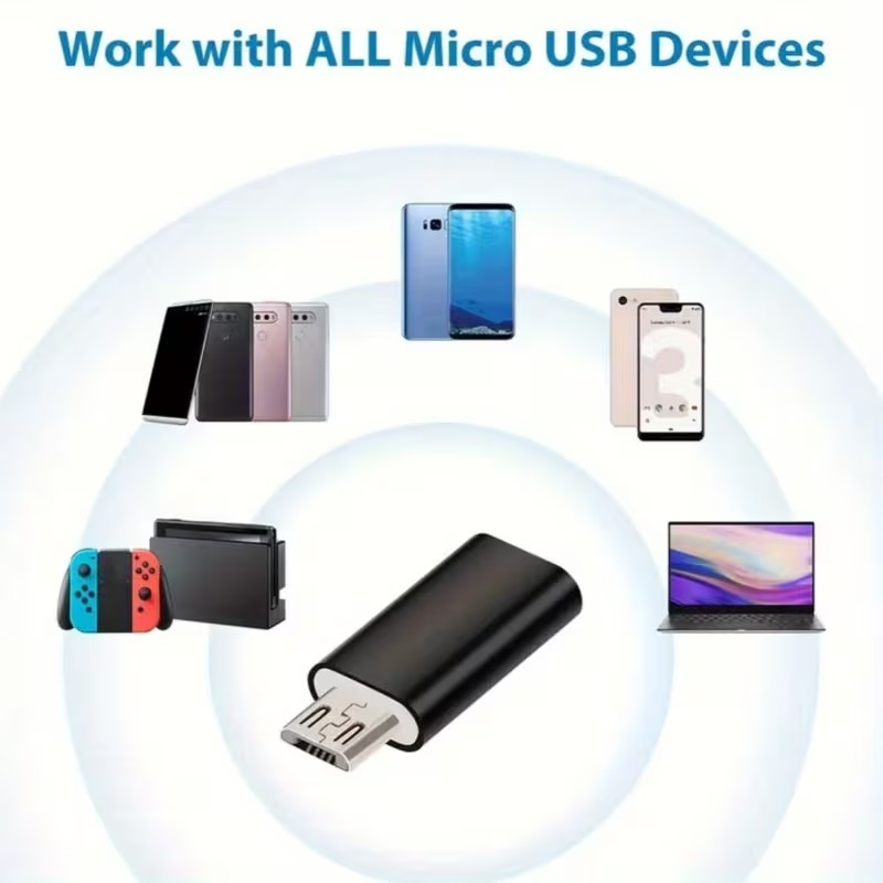 Kit de Adaptadores USB a USB-C (4 en 1) – Conecta Todo Fácil