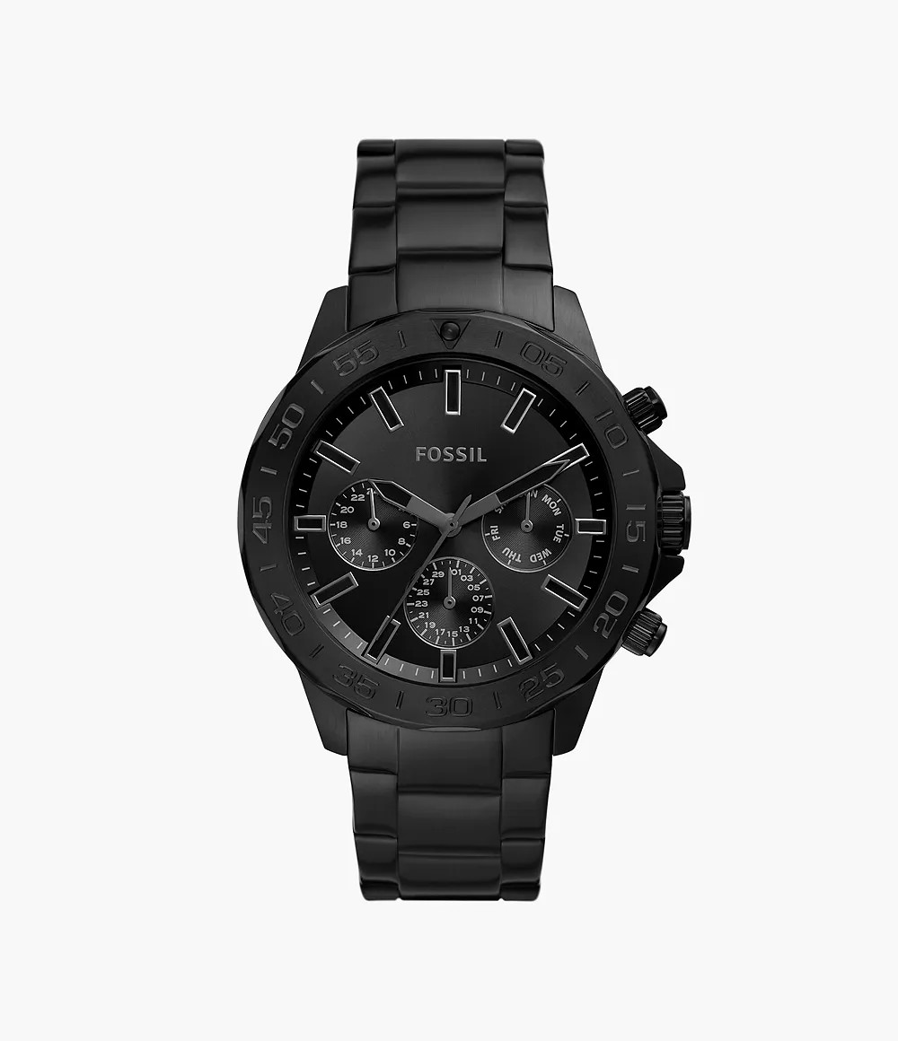 Reloj de caballero Fossil Bannon Multifunción Negro de Acero Inoxidable