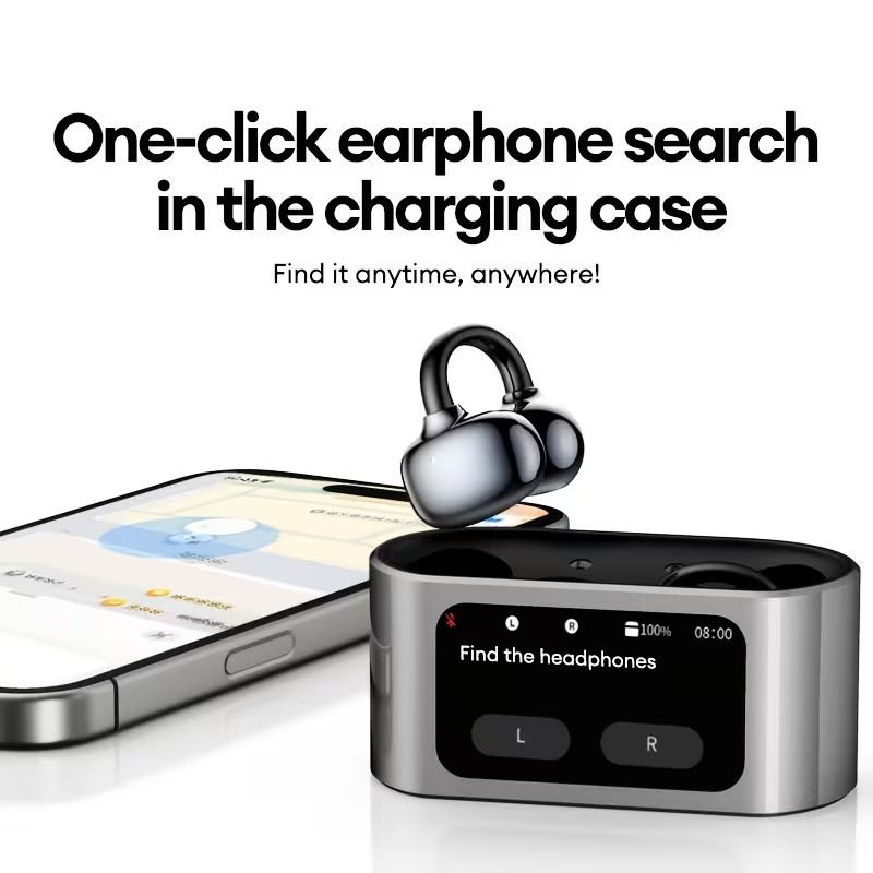 Audífonos Inalámbricos Open-Ear con Pantalla Táctil – Tecnología y Comodidad Total