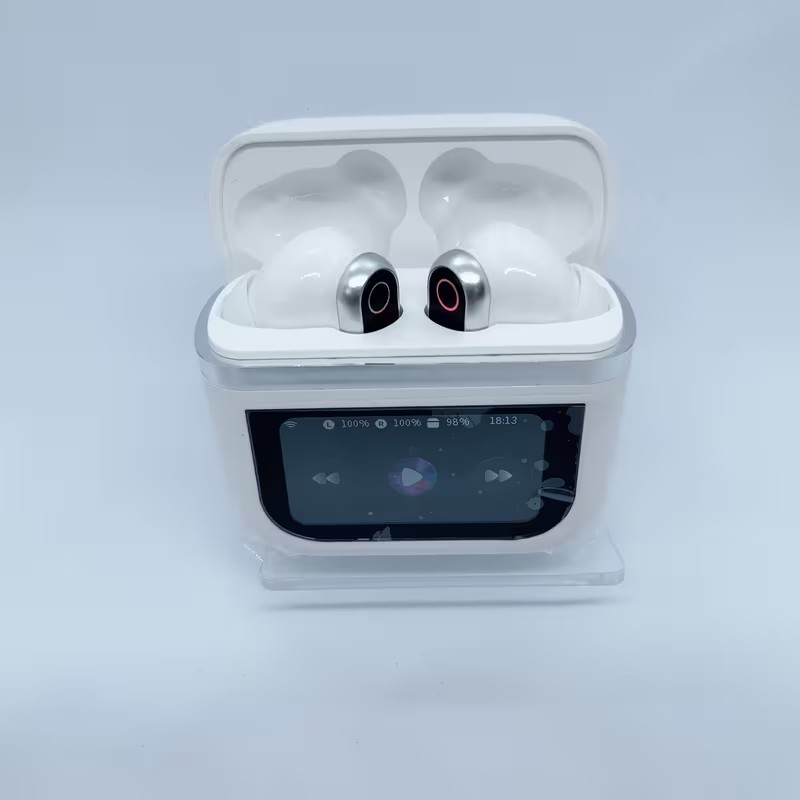 Audífonos Inalámbricos con Pantalla Táctil – Cancelación de Ruido y Batería Duradera