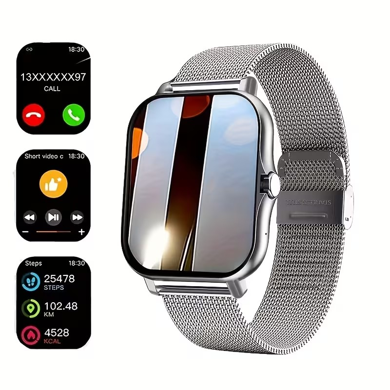 Smartwatch Elegante – Llamadas Bluetooth y Control de Música